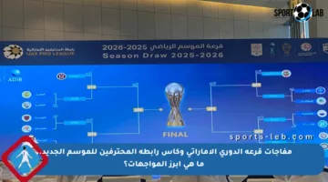 مفاجآت قرعة الدوري الإماراتي وكأس رابطة المحترفين للموسم الجديد.. ما هي أبرز المواجهات؟